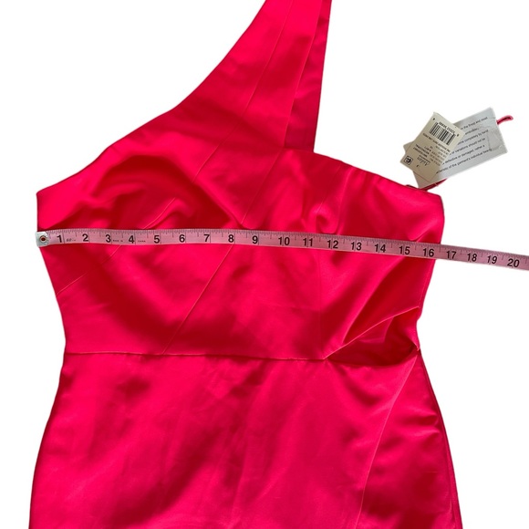 Adian by Adian Mattox One Shoulder Crepe Cutout Long Gown Size 10 - Picture 9 of 14